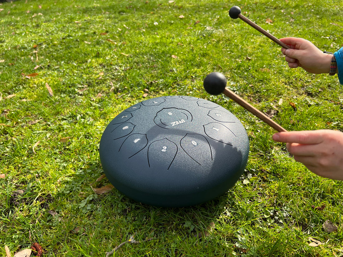 Beispielübungen, Anwendungsmöglichkeiten, für die Zungentrommel(Steeldrum) für Kinder